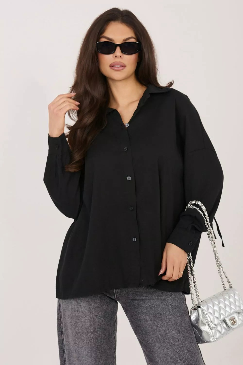 Marškiniai ilgomis rankovėmis, modelis 226476, Italy Moda