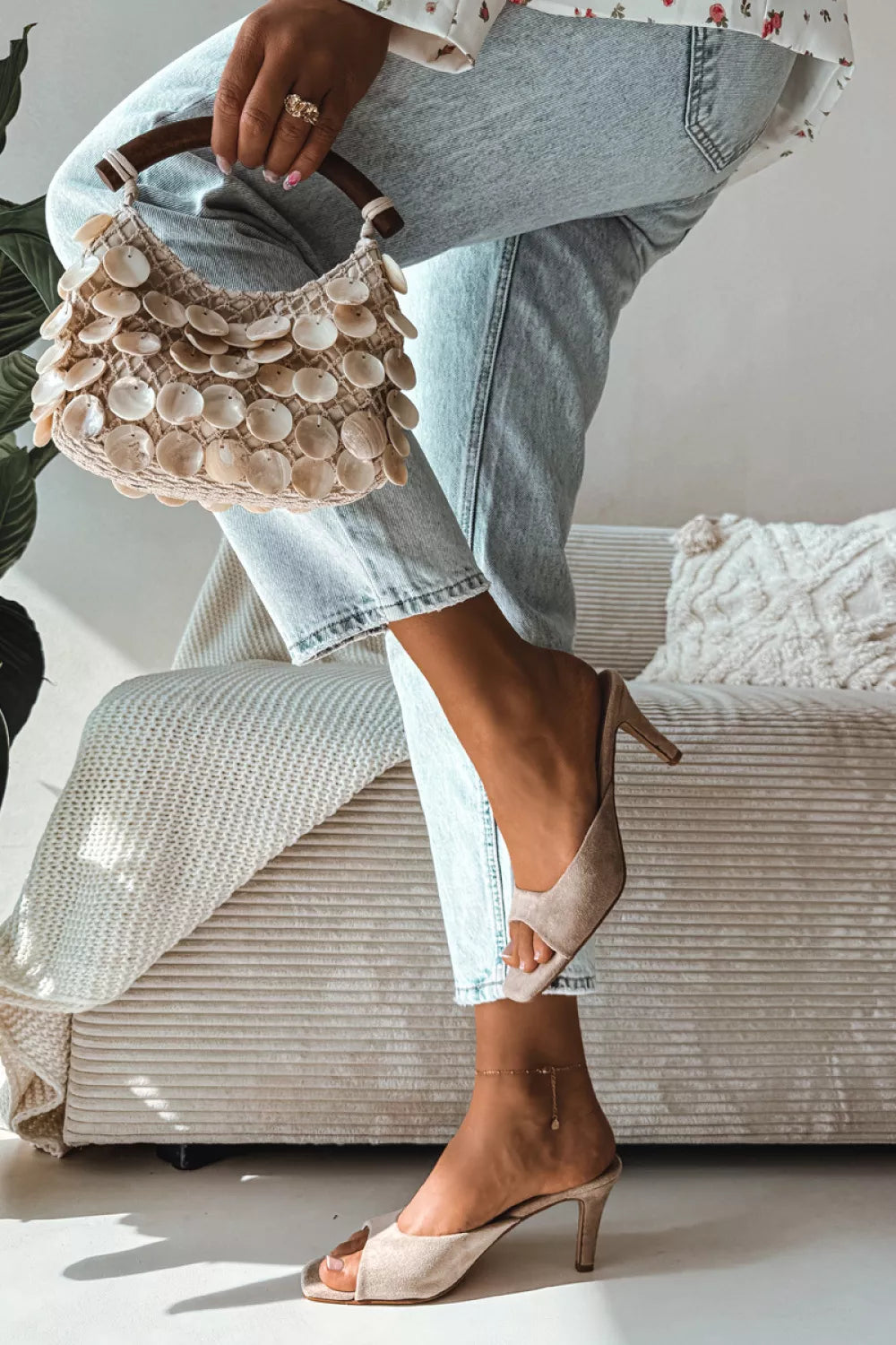 Basutės su kulnu, modelis 226526 Step in style
