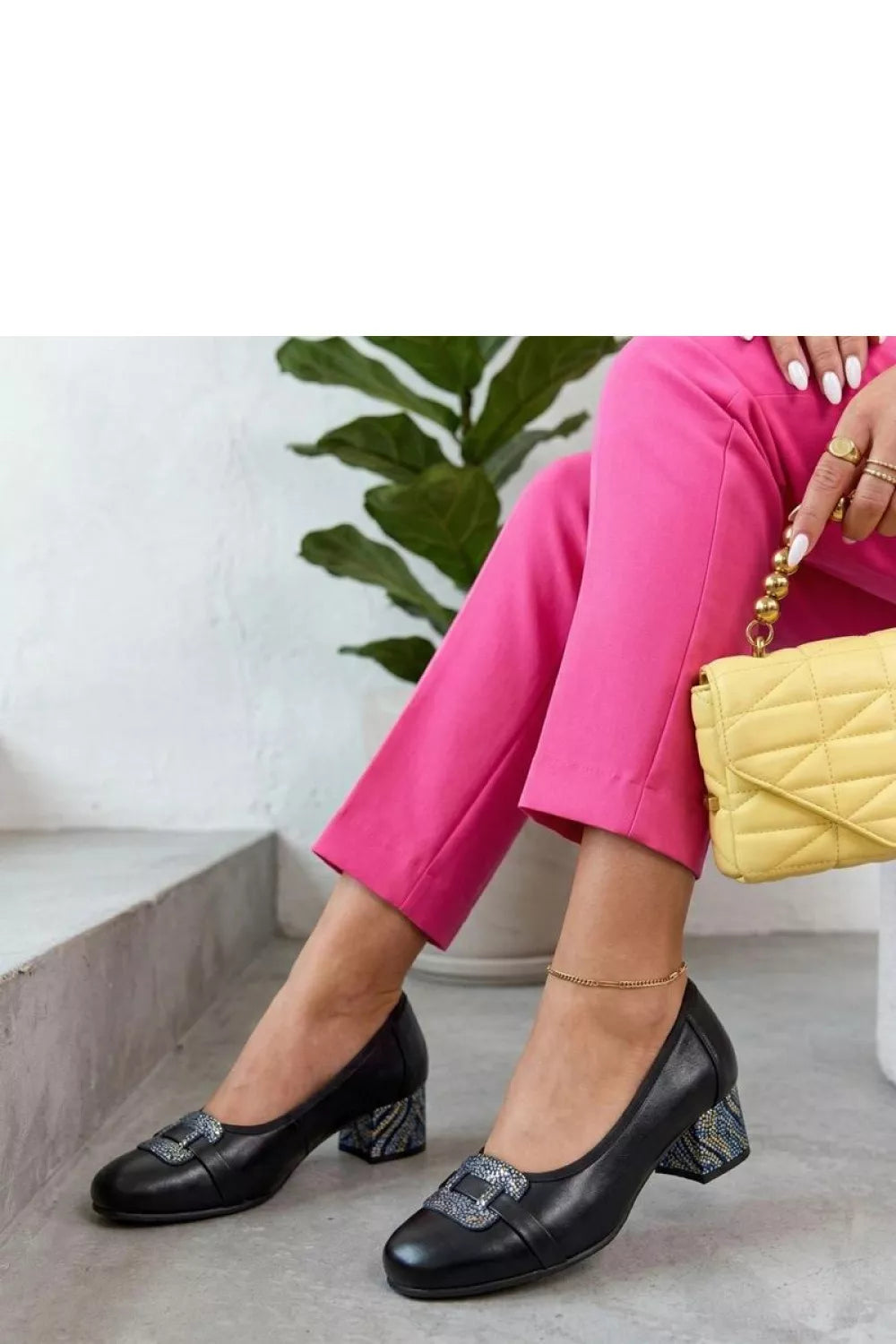 Pumps bateliai su kulnu, modelis 226555 Solea