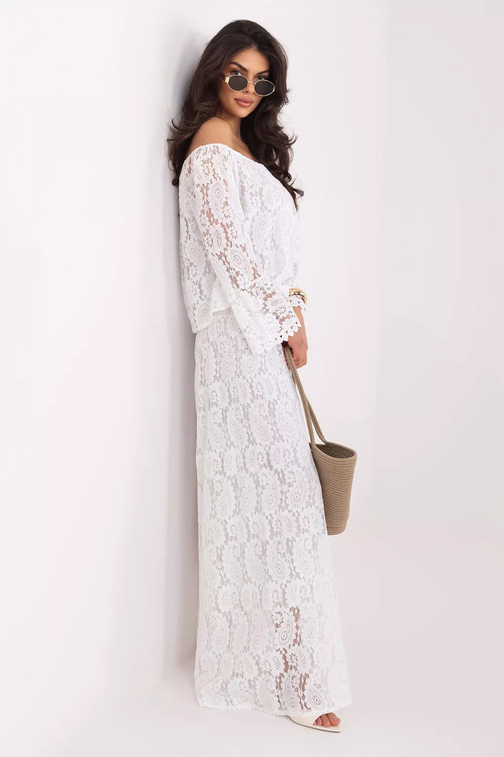 Nėriniuotos kelnės modelis 226611 Italy Moda