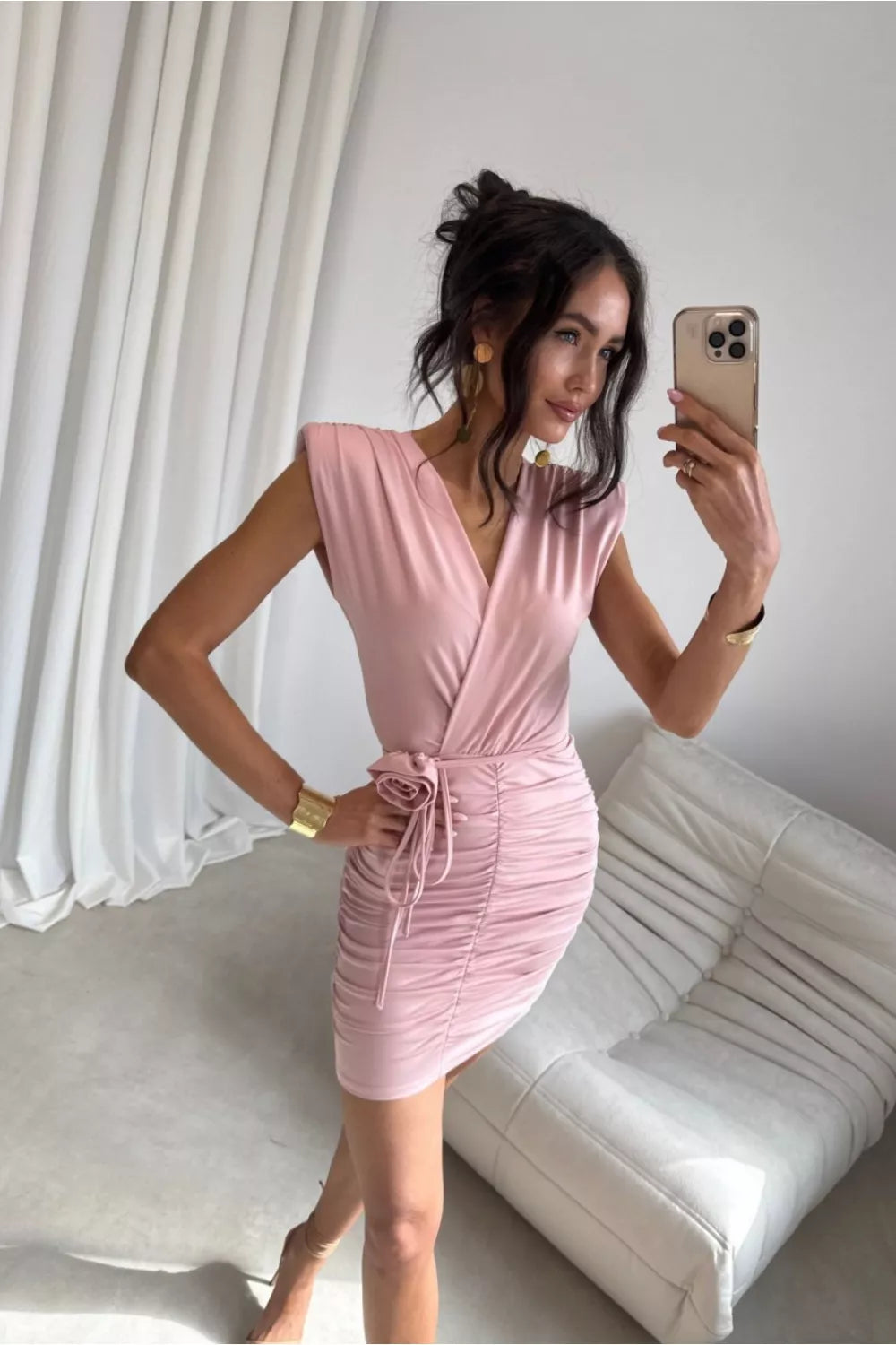 Trumpa suknelė, modelis 226666, Roco Fashion