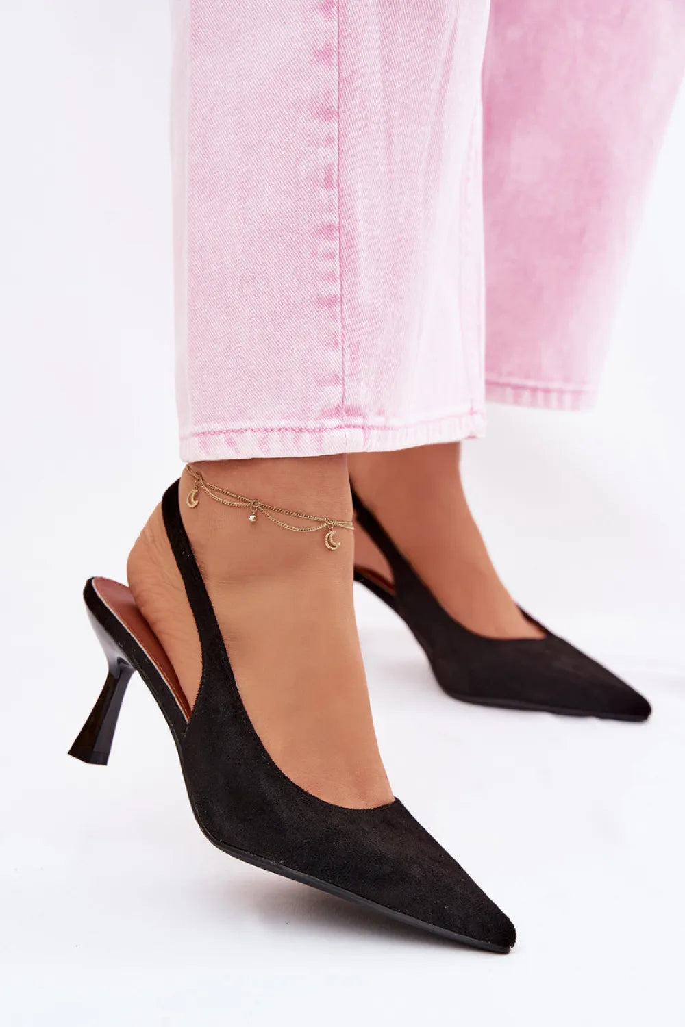 Basutės su kulnu, modelis 226917 Step in style