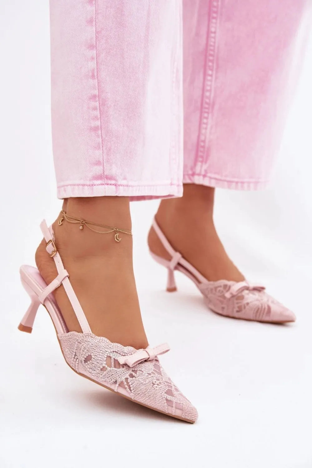 Basutės su kulnu, modelis 226927 Step in style