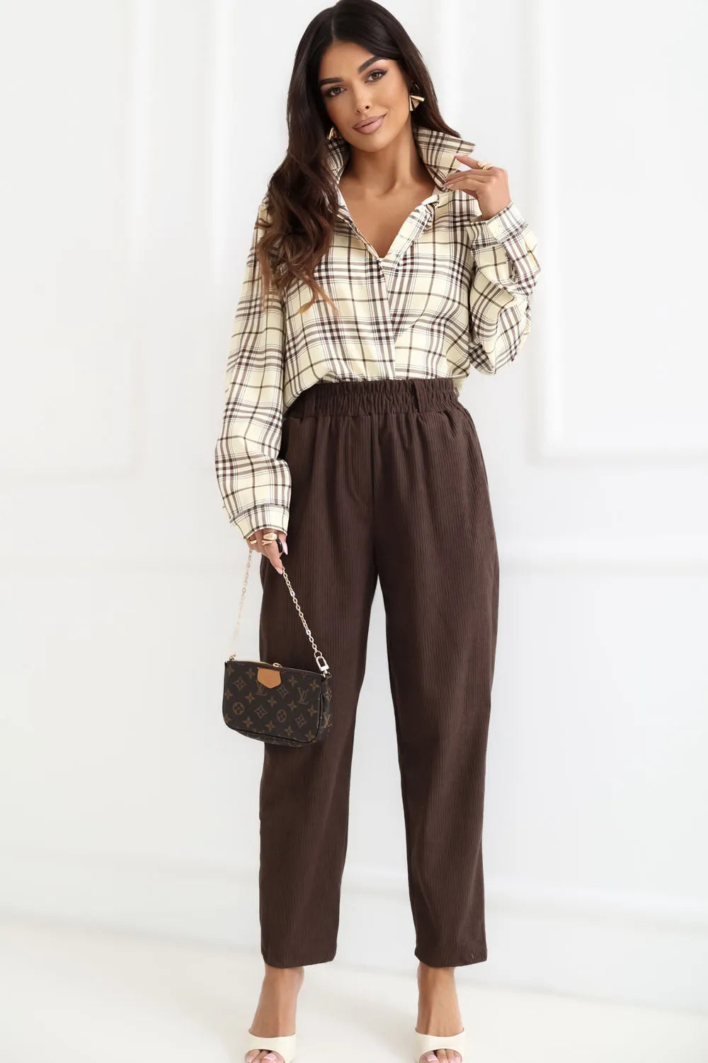 velvetinės kelnės modelis 226966 Rue Paris