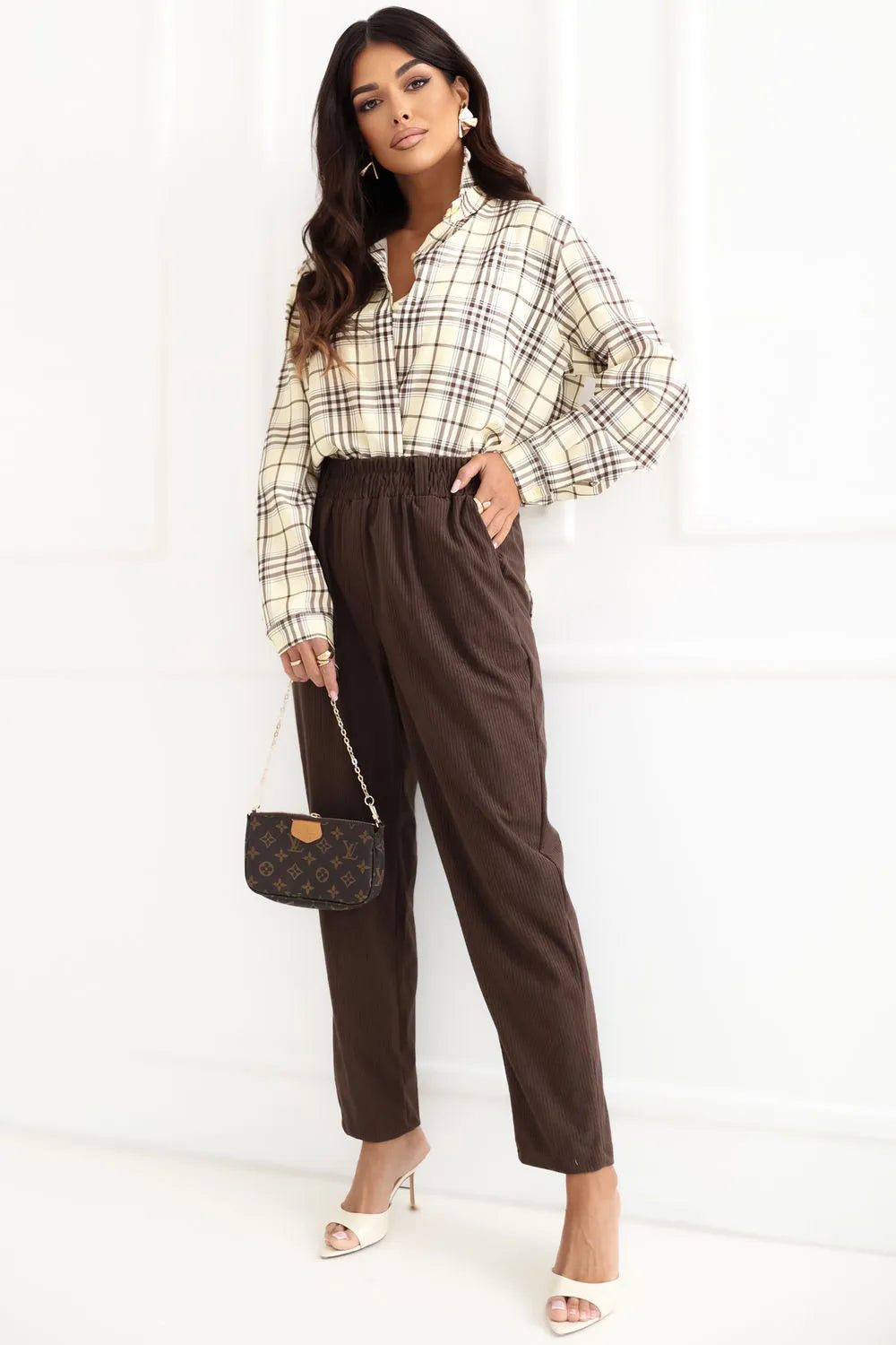 velvetinės kelnės modelis 226966 Rue Paris