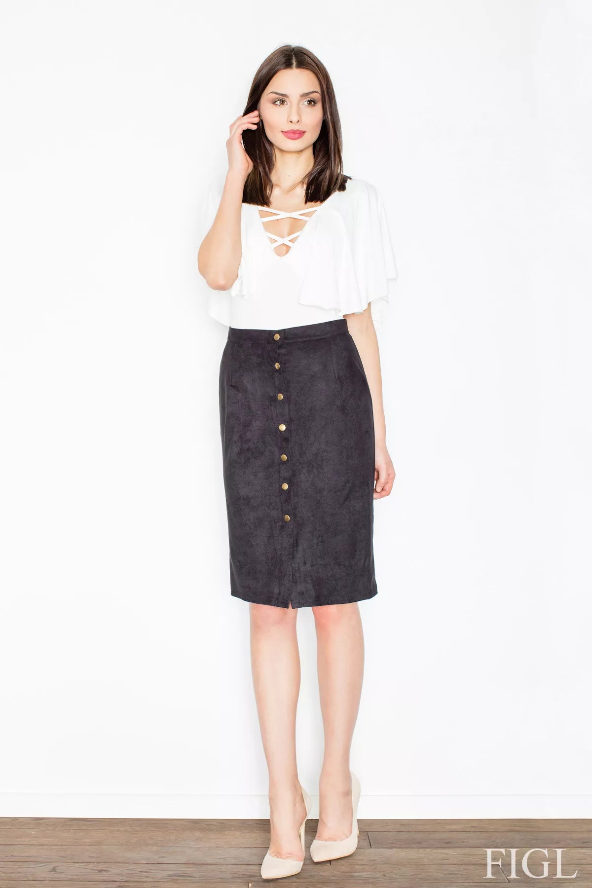 Sijonas, modelis 52615, Figl