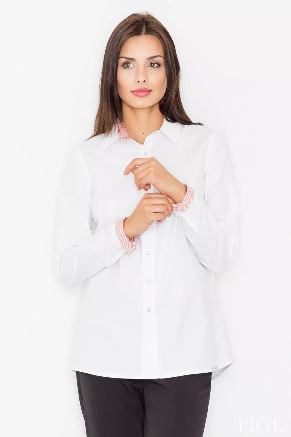 Marškiniai ilgomis rankovėmis, modelis 61520, Figl