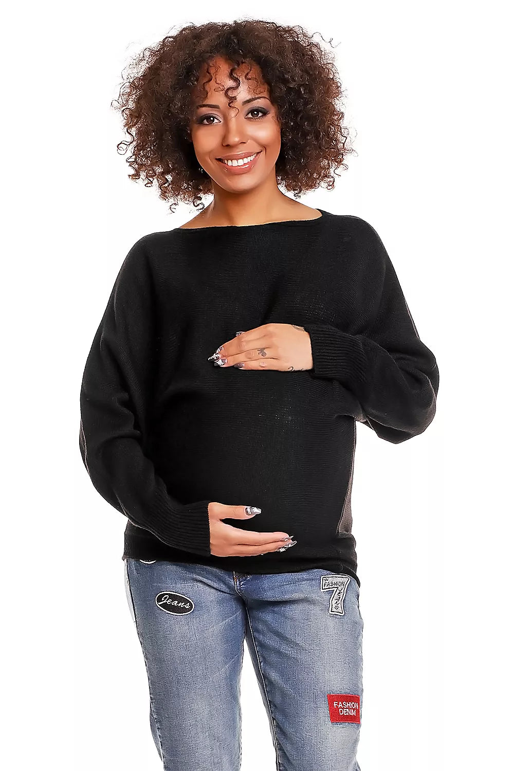 Nėščiosios megztinis, modelis 84276 "PeeKaBoo"