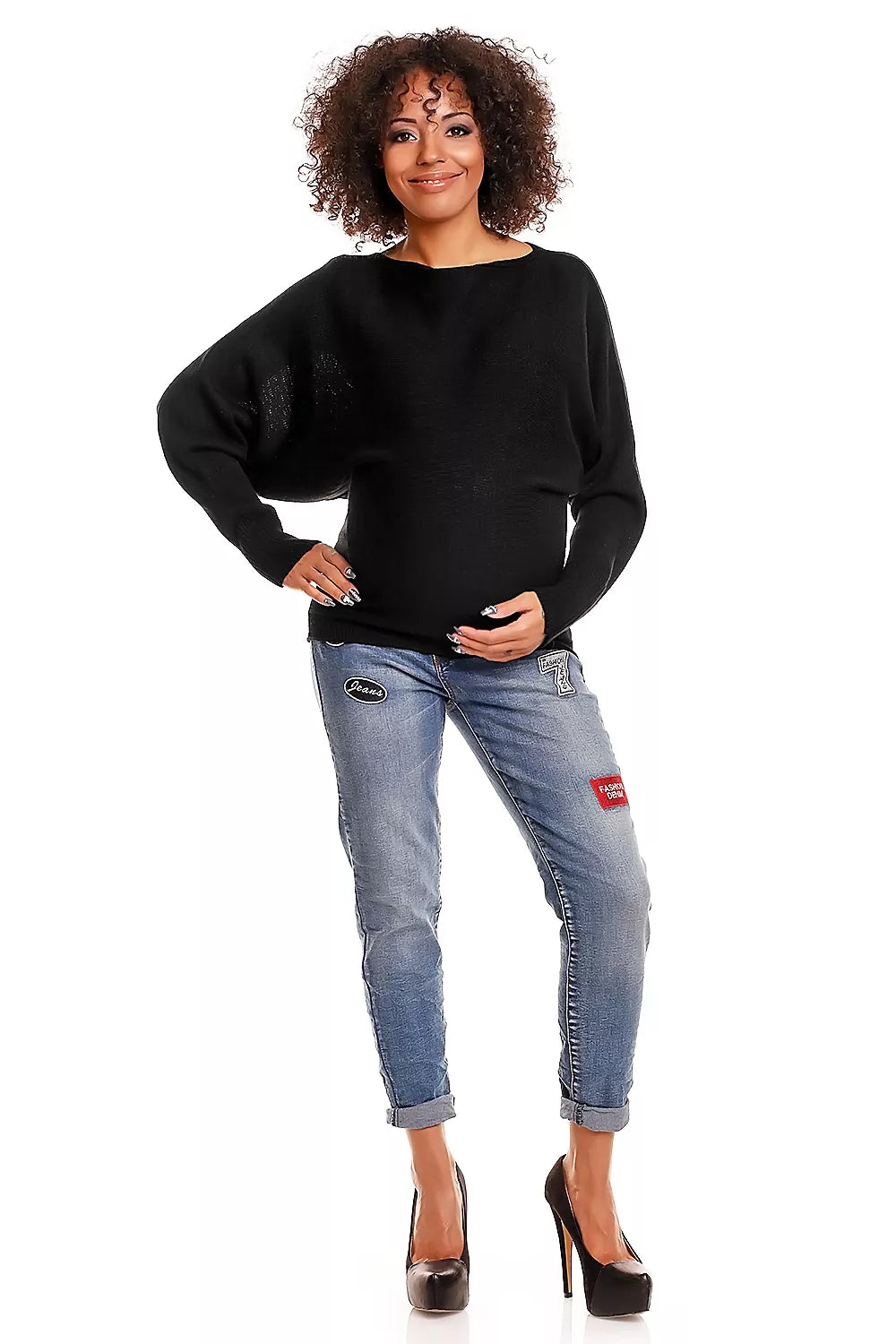 Nėščiosios megztinis, modelis 84276 "PeeKaBoo"
