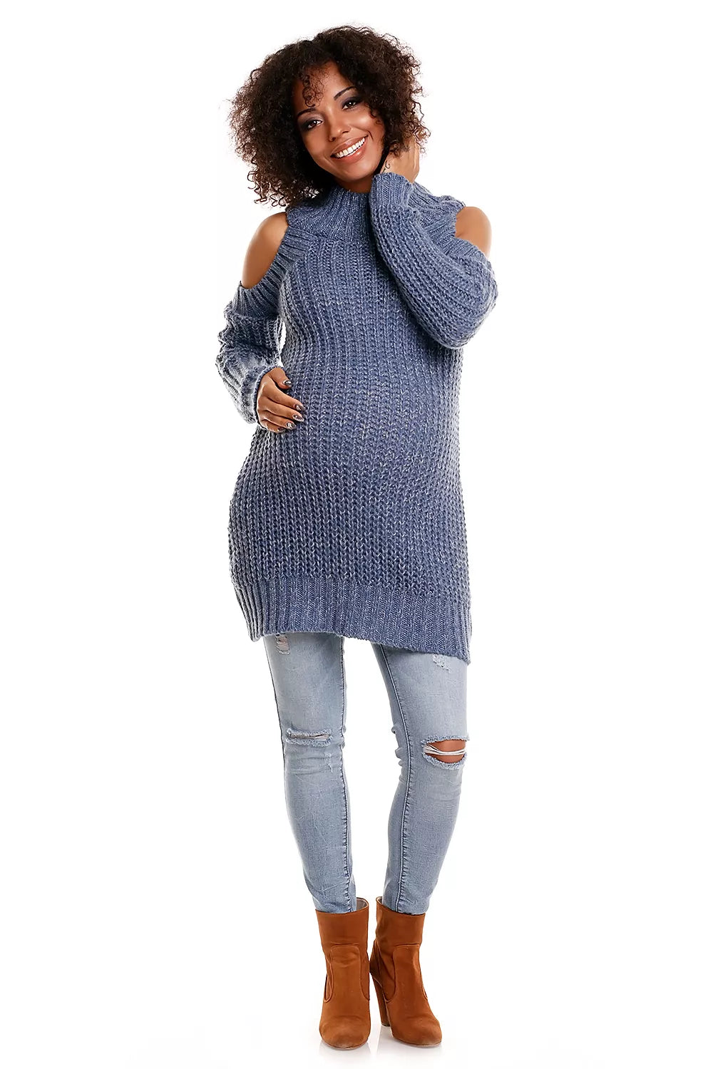 Nėštumo megztinis, modelis 84340 PeeKaBoo