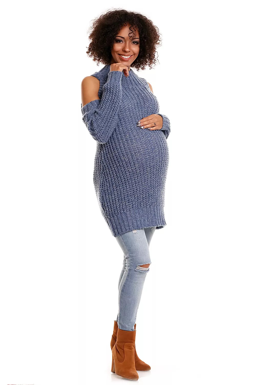 Nėštumo megztinis, modelis 84340 PeeKaBoo