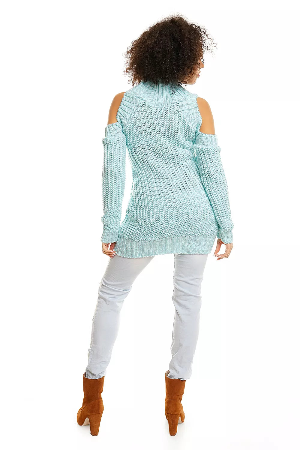 Storo mezgimo megztinis, modelis 84344 „PeeKaBoo“