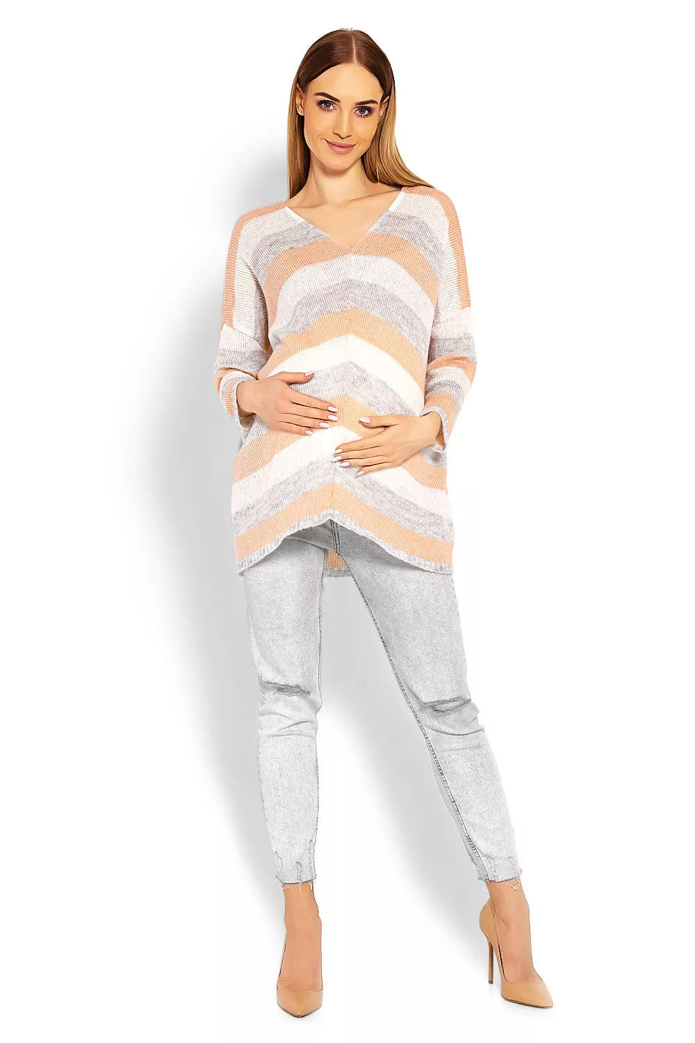 Nėštumo megztinis, modelis 114524 PeeKaBoo