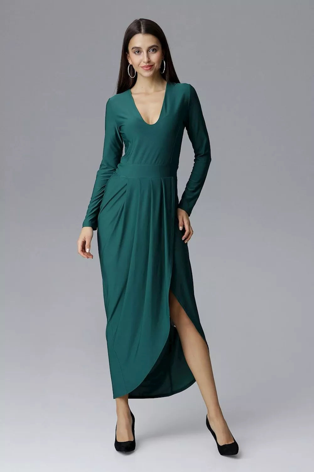 Ilga suknelė, modelis 126214, Figl
