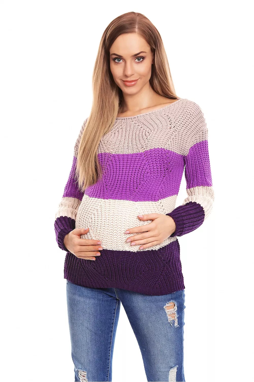 Nėštumo megztinis, modelis 132023 PeeKaBoo