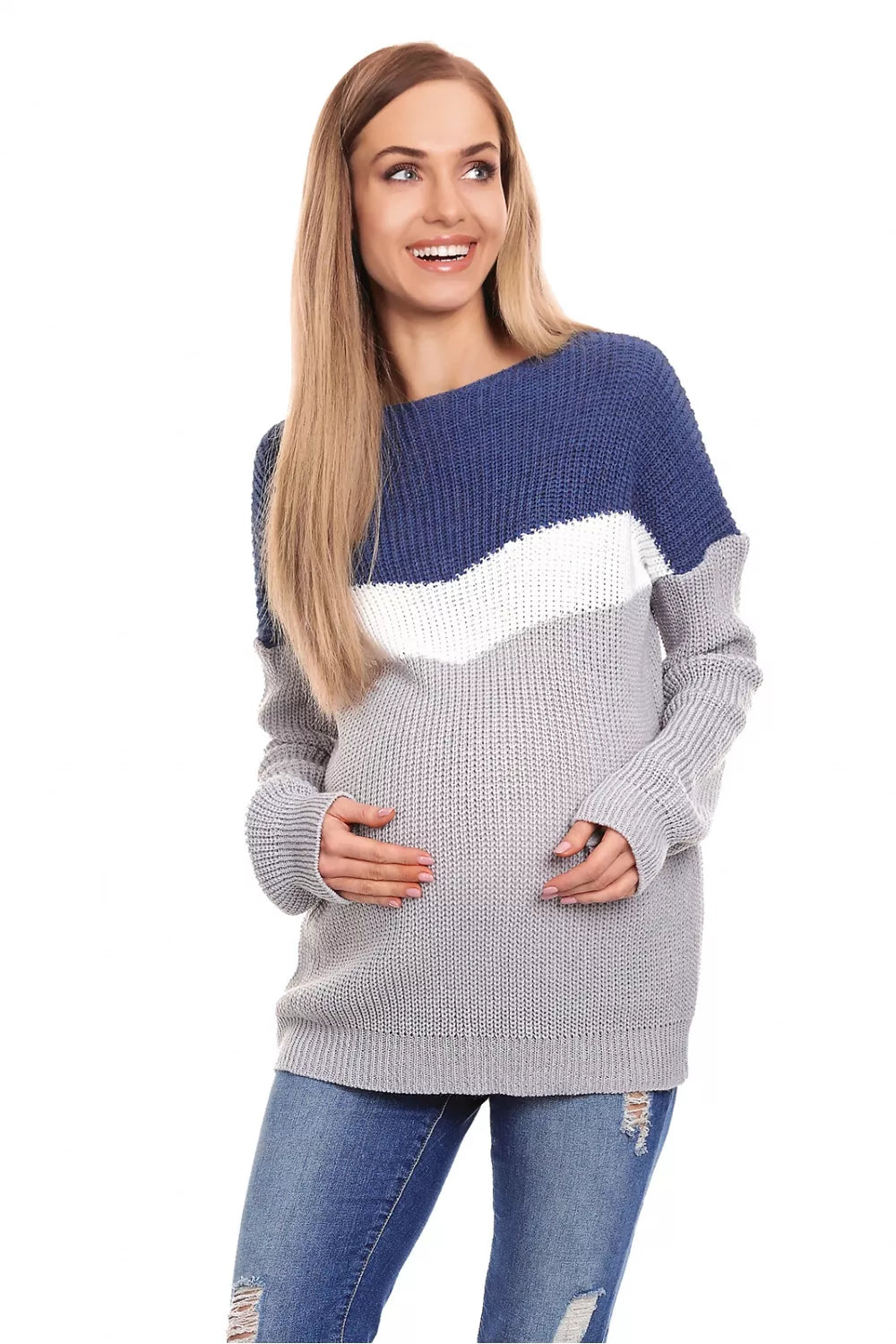 Nėštumo megztinis, modelis 132024, PeeKaBoo