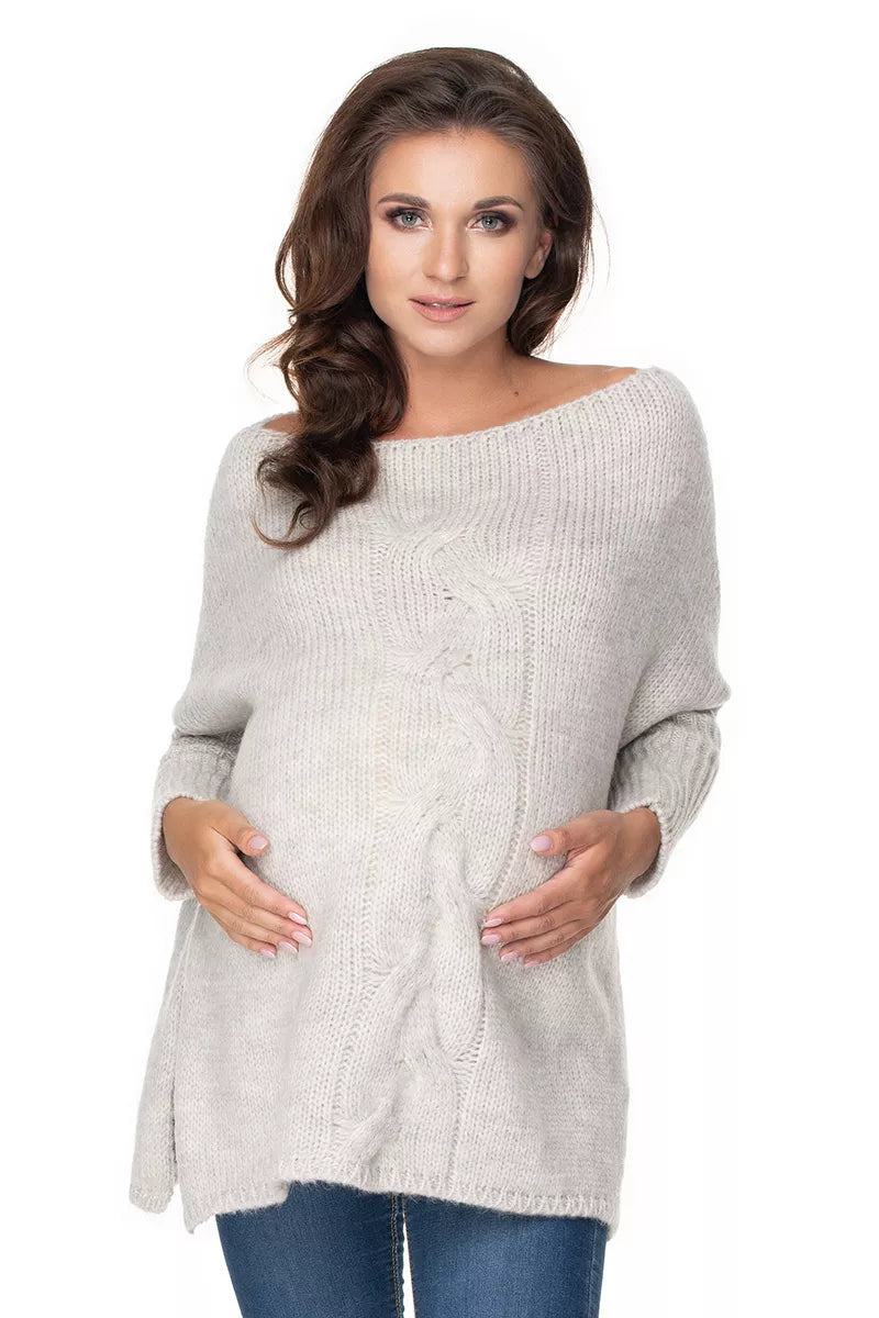 Nėštumo megztinis, modelis 135981 "PeeKaBoo"