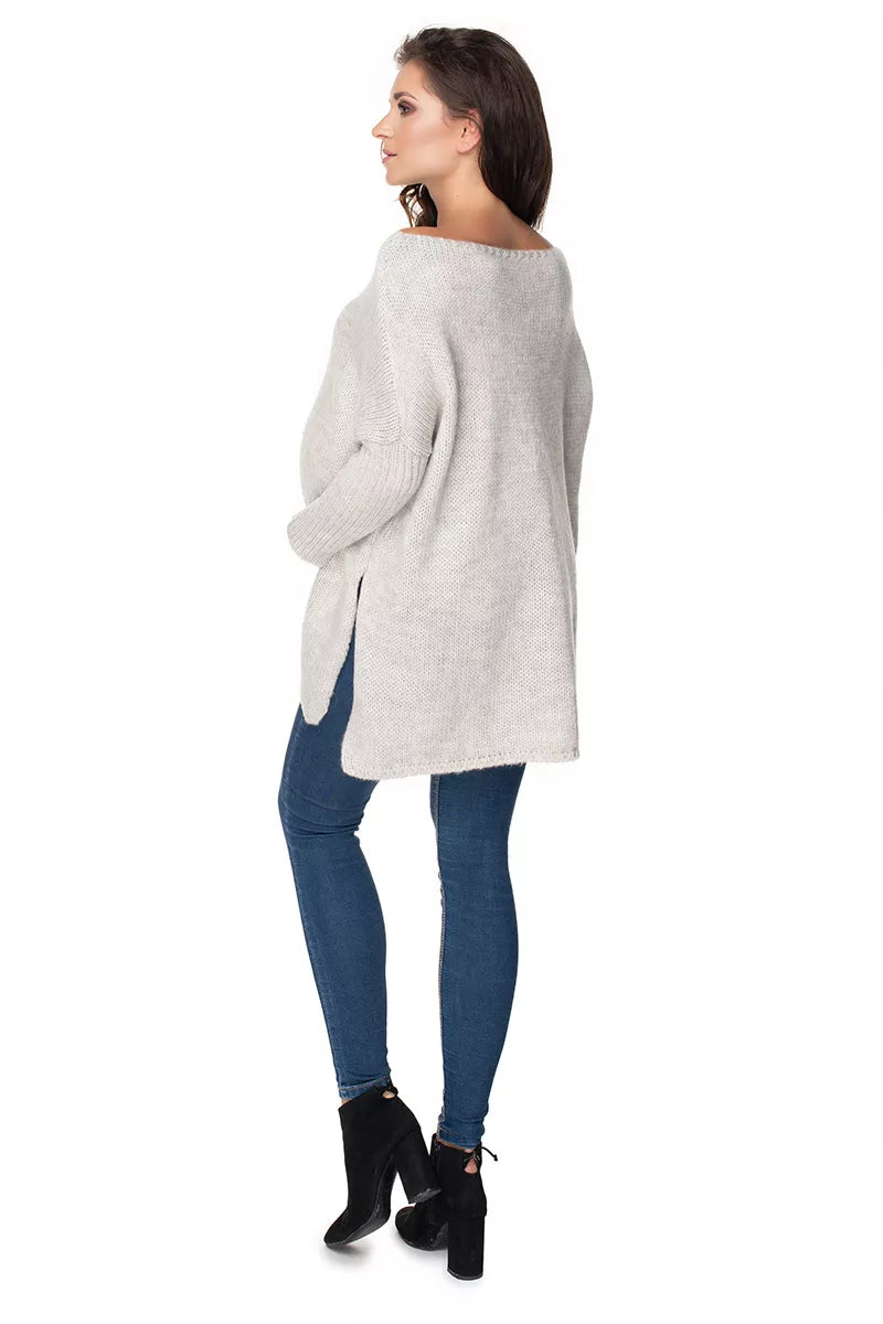 Nėštumo megztinis, modelis 135981 "PeeKaBoo"