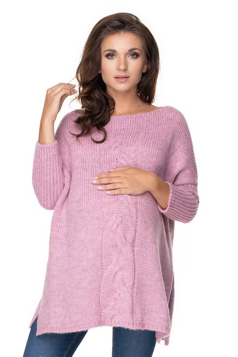 Nėštumo megztinis, modelis 135982 "PeeKaBoo"