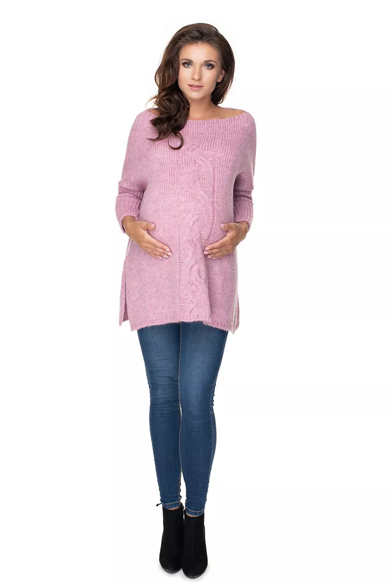 Nėštumo megztinis, modelis 135982 "PeeKaBoo"