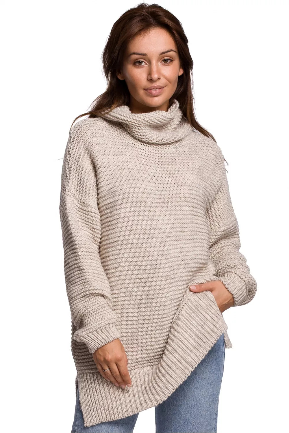 Palaidinė aukštu kaklu, modelis 148271 BE Knit