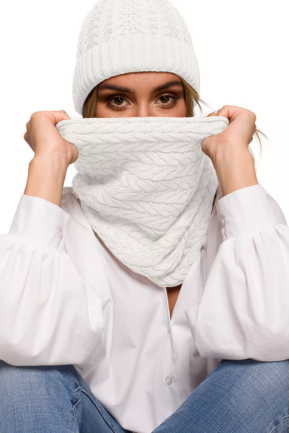 Šalikas-begalybė, modelis 157563 BE Knit