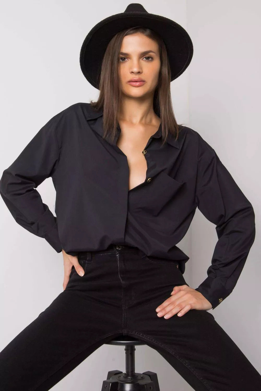 Marškiniai ilgomis rankovėmis, modelis 160736, Ex Moda