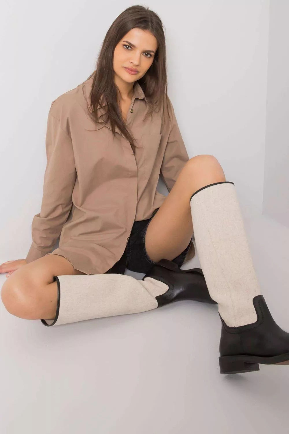 Marškiniai ilgomis rankovėmis, modelis 160737, Ex Moda