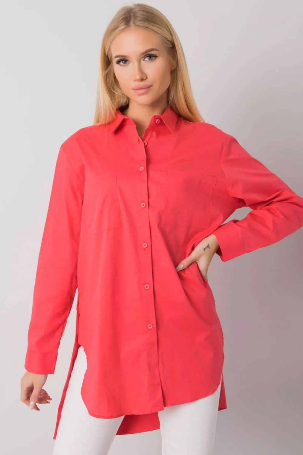 Marškiniai ilgomis rankovėmis, modelis 160740, Ex Moda