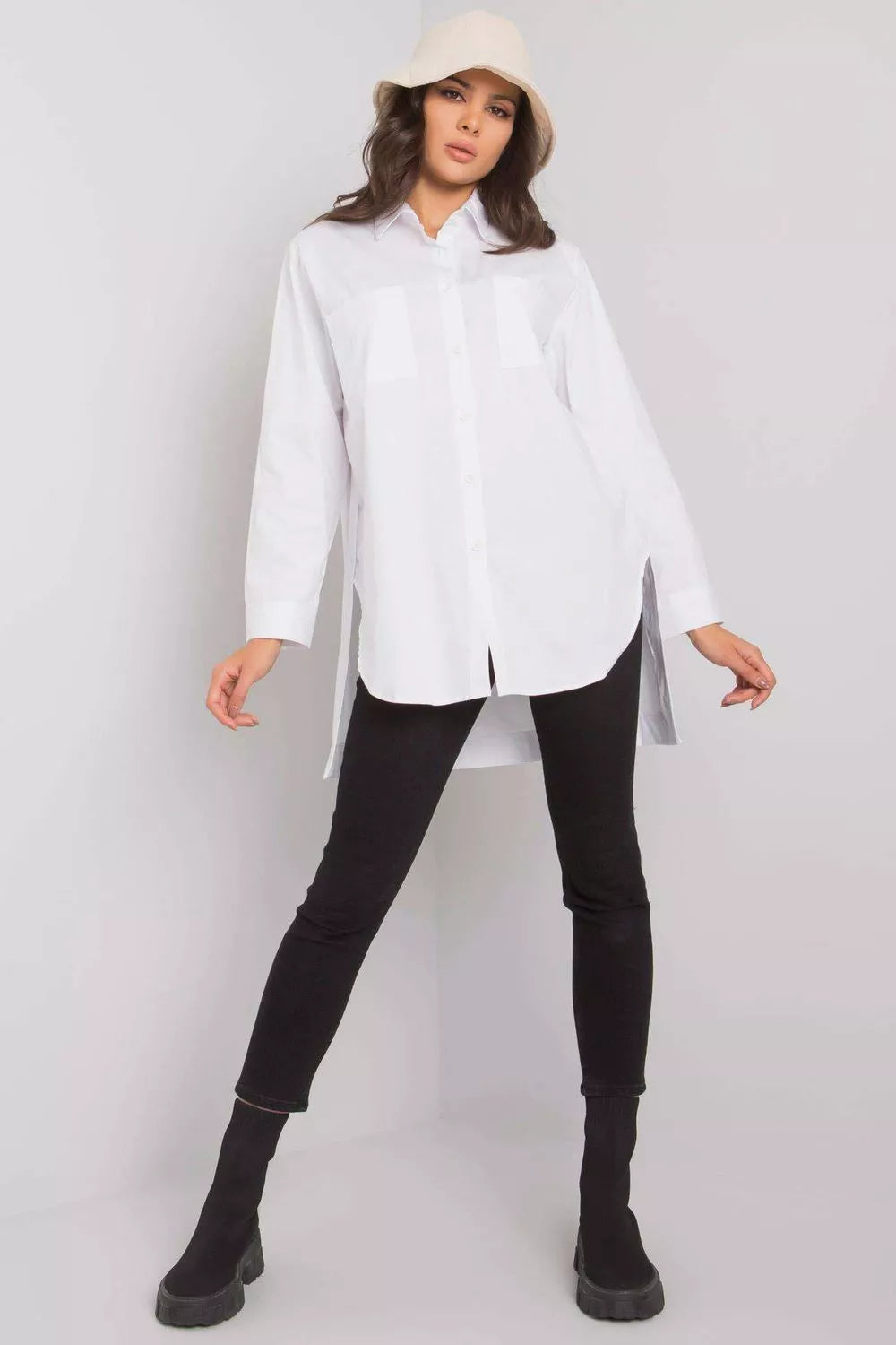 Marškiniai ilgomis rankovėmis, modelis 160742, Ex Moda