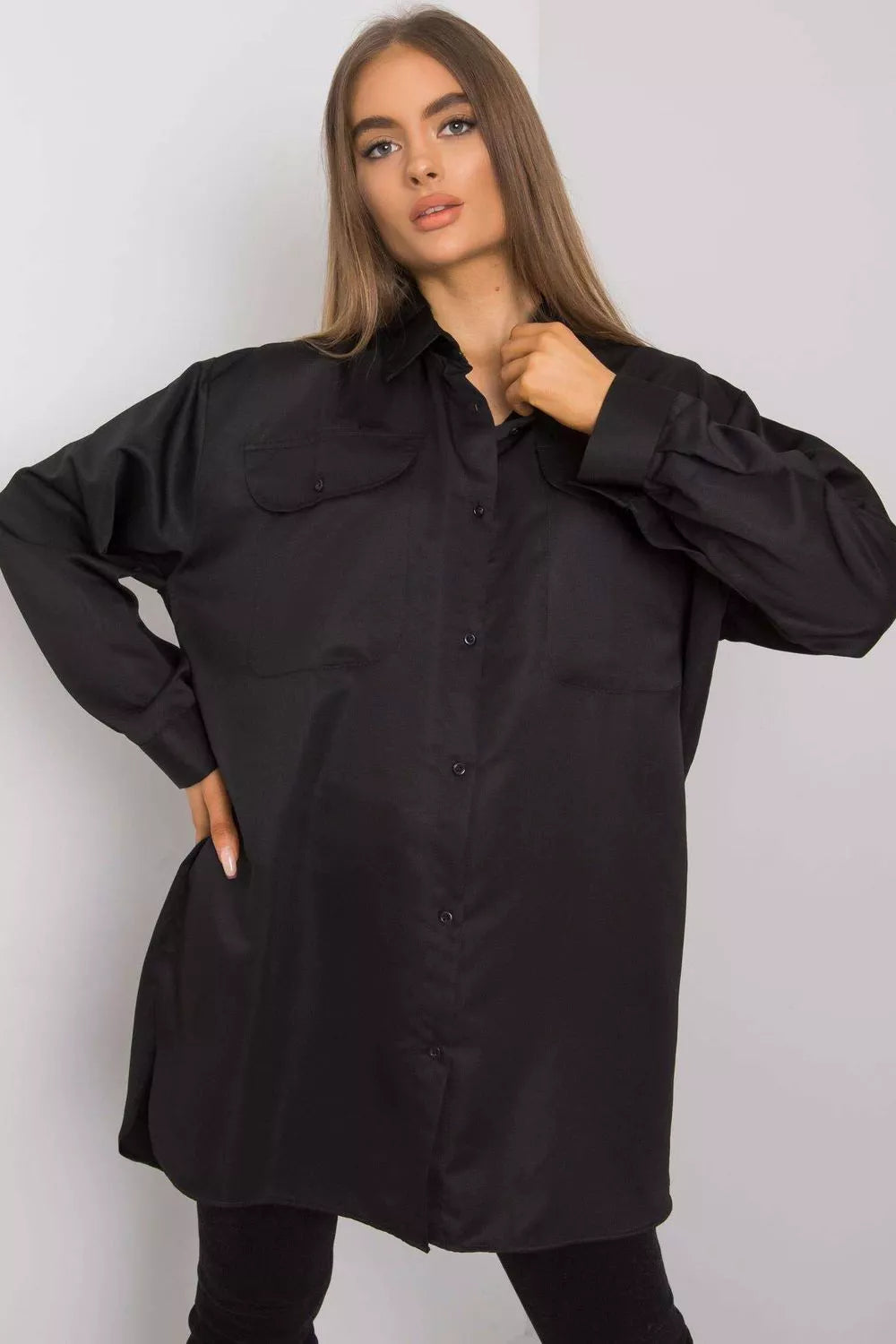 Marškiniai ilgomis rankovėmis, modelis 160756, Ex Moda