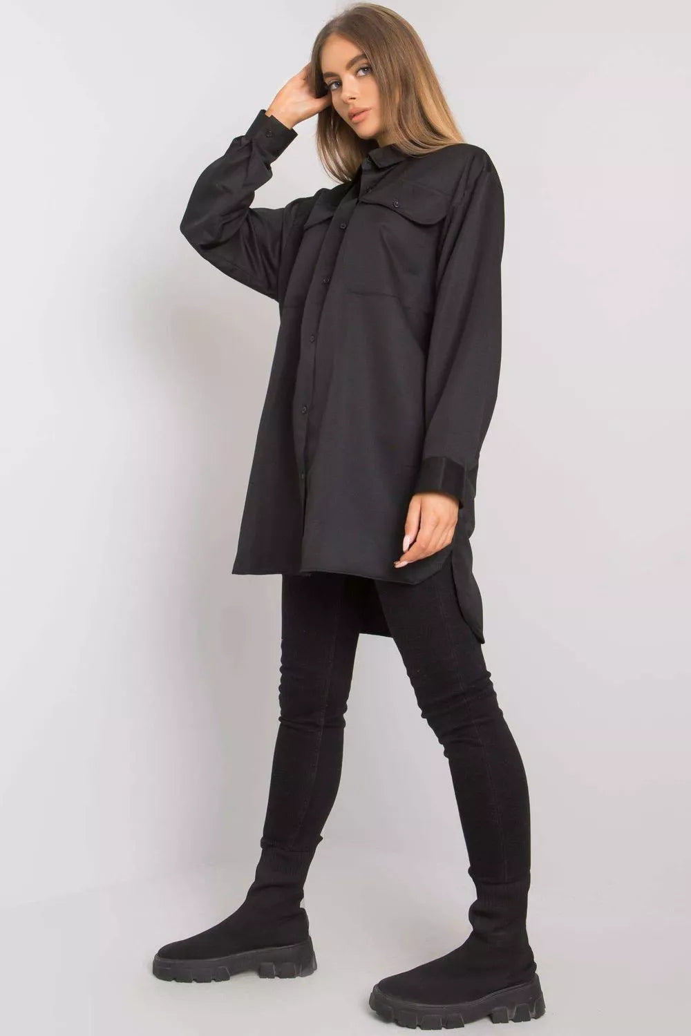 Marškiniai ilgomis rankovėmis, modelis 160756, Ex Moda