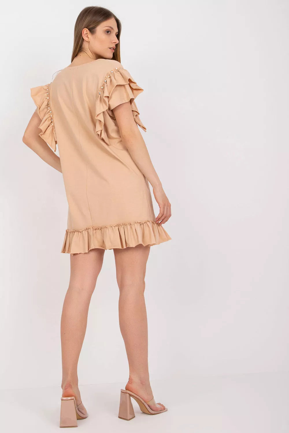 Suknelė kasdienai, modelis 166119, puošni