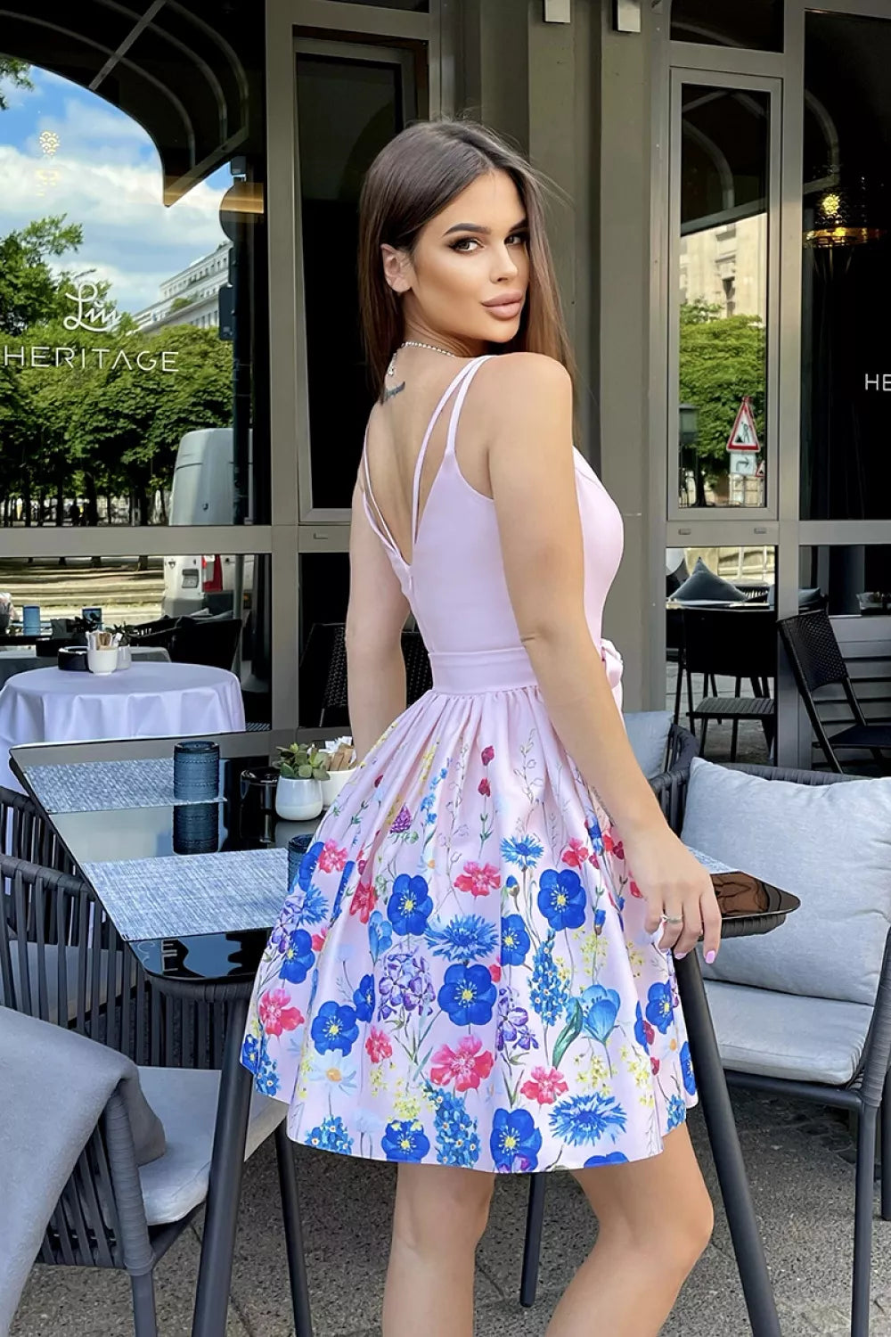 Kokteilinė suknelė, modelis 167550 Bicotone