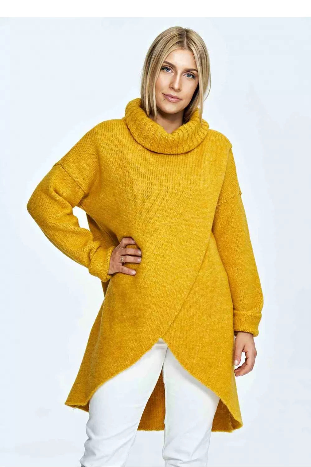 Polo marškinėliai aukštu kaklu, modelis 172202, Figl