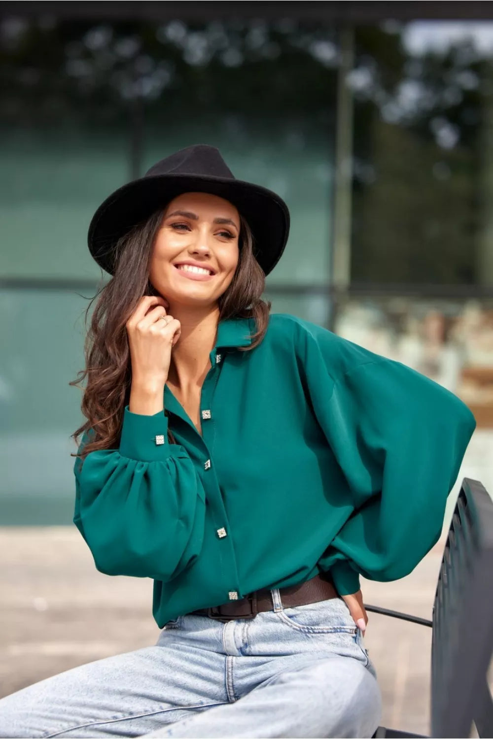 Marškiniai ilgomis rankovėmis, modelis 173031 Roco Fashion