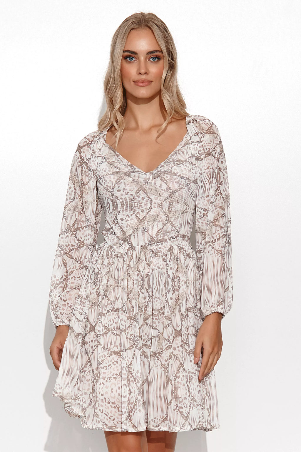 Dieninė suknelė, modelis 177883, Makadamia