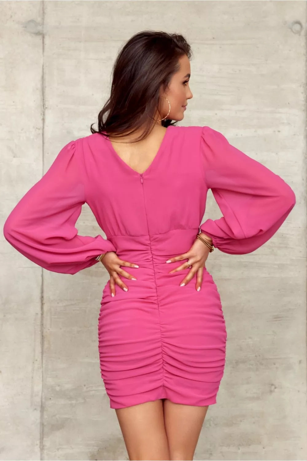 Trumpa suknelė, modelis 186640, Roco Fashion