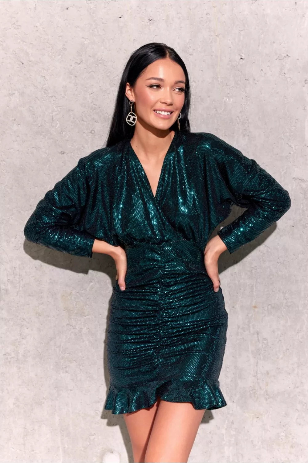 Trumpa suknelė, modelis 186654, „Roco Fashion“