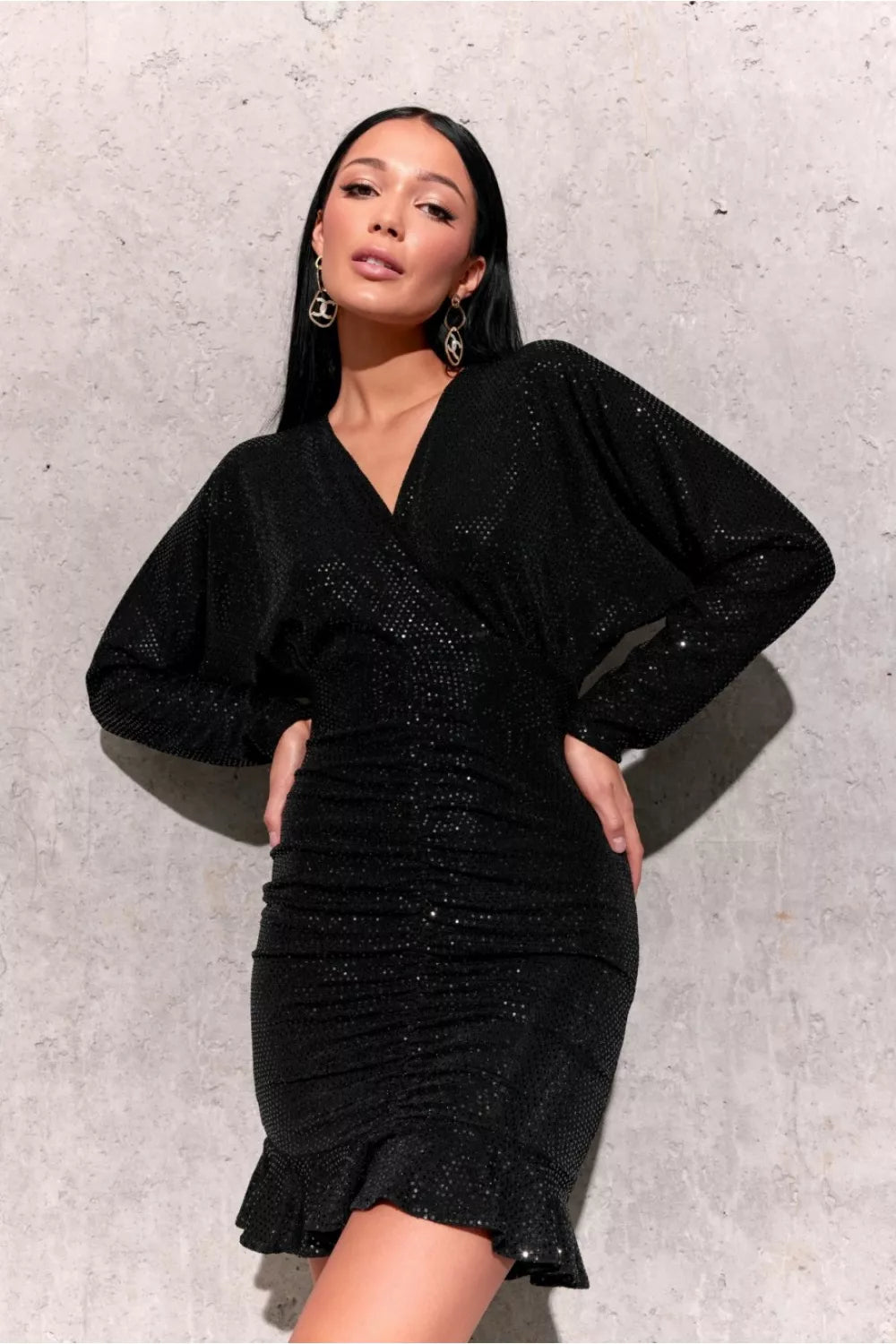 Trumpa suknelė, modelis 186655, Roco Fashion