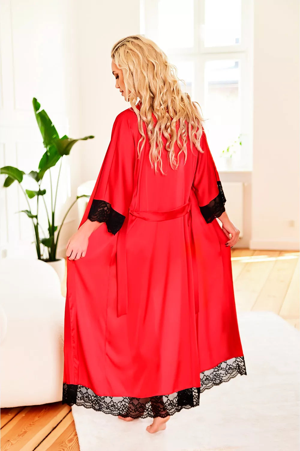 Ilgi chalatas modelis 187014 Kalimo
