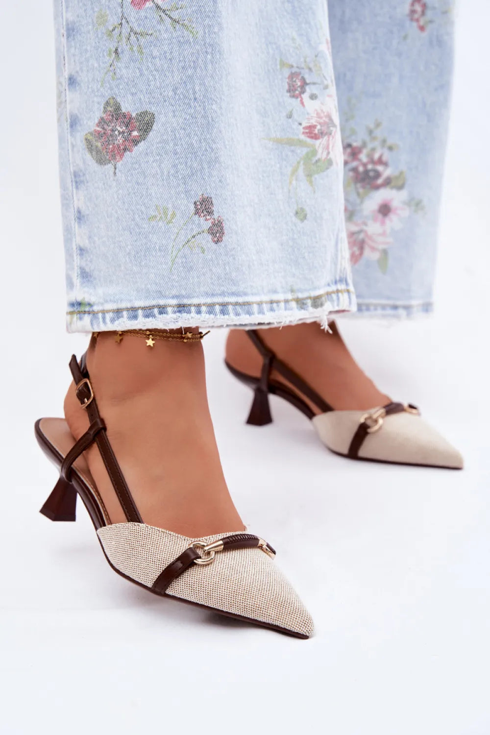 Basutės aukštu kulnu, modelis 227445 Step in style