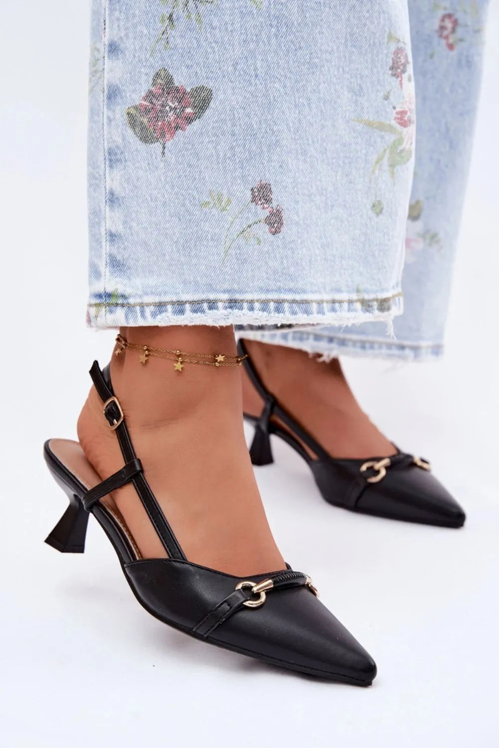 Basutės su kulnu, modelis 227444, Step in style