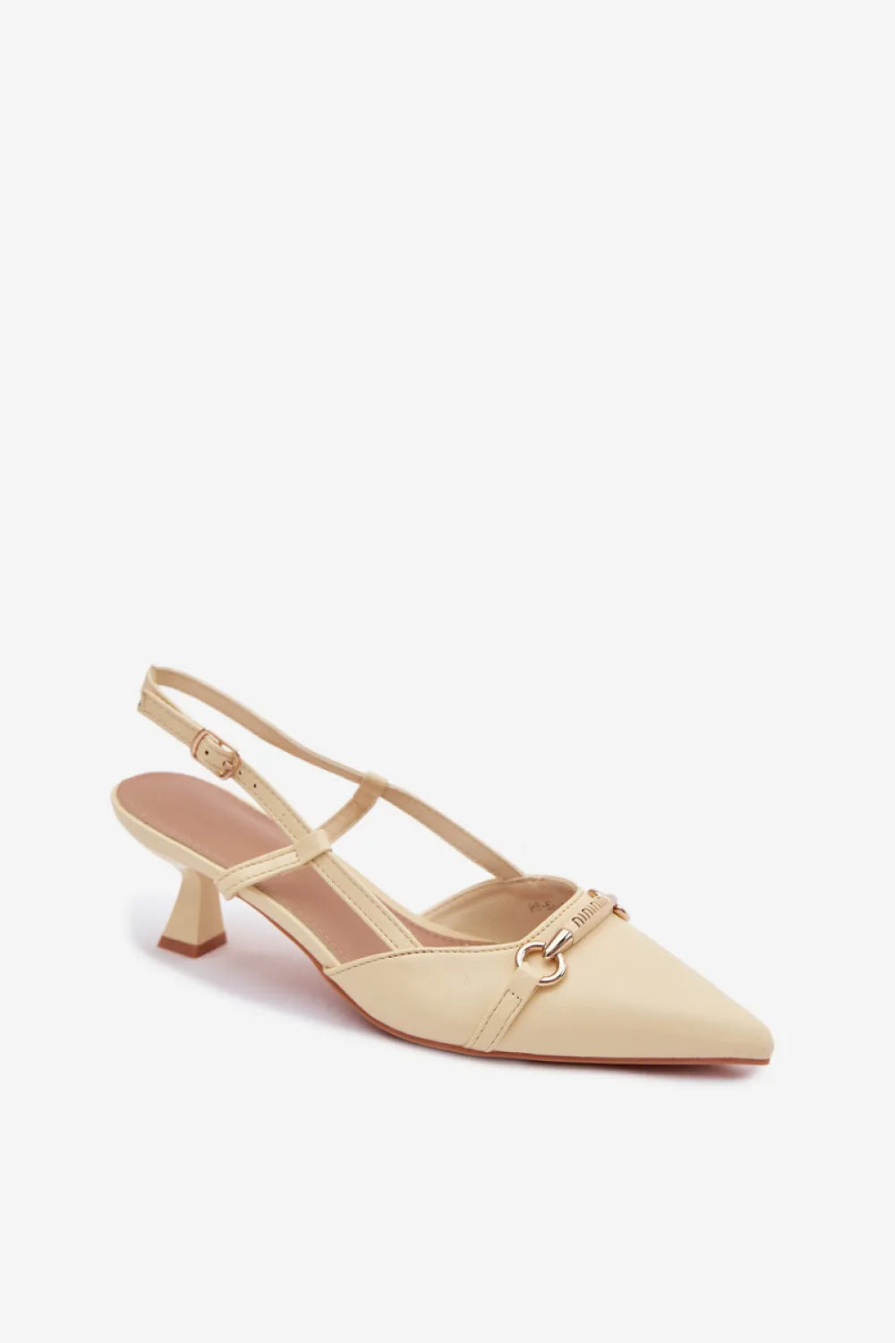 Basutės su kulnu, modelis 227447 Step in style