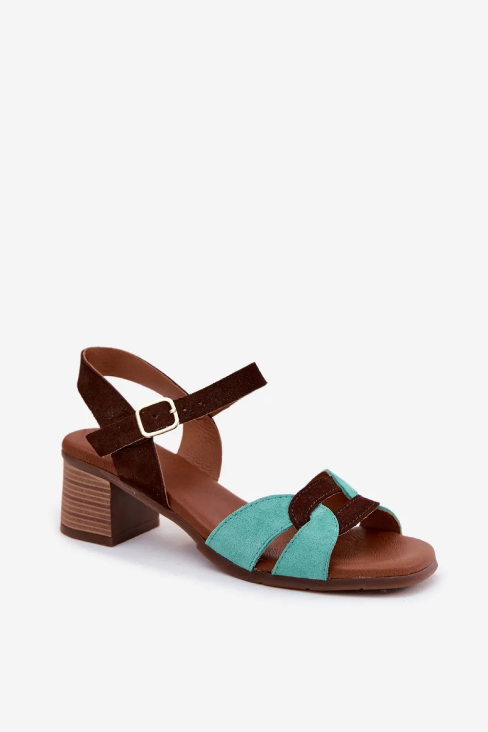 Basutės su kulnu, modelis 227911 Step in style
