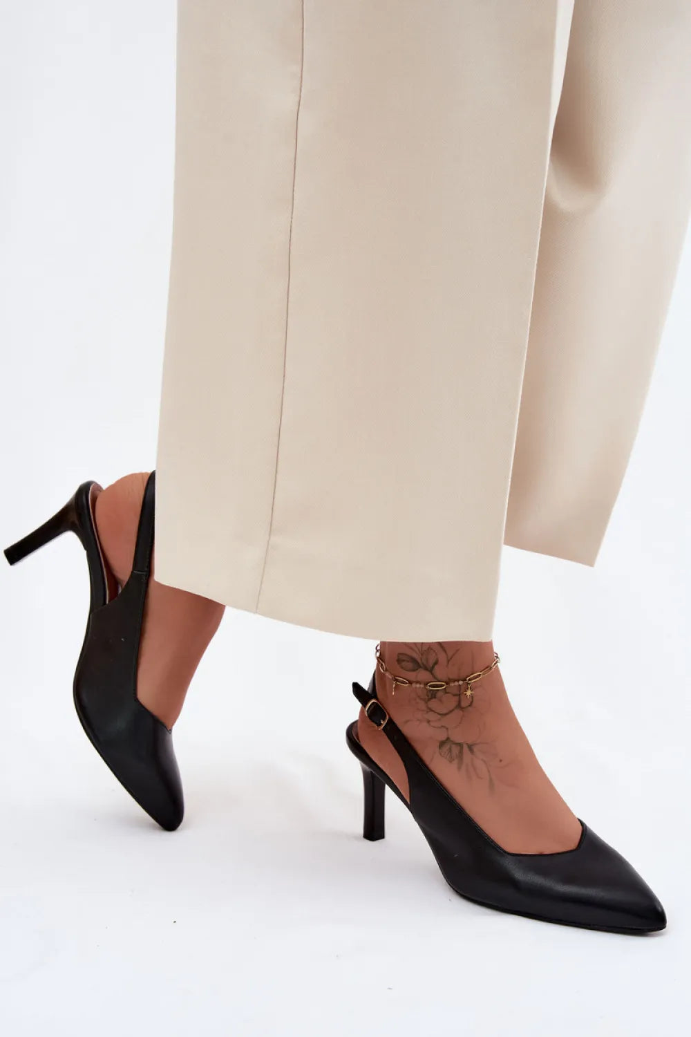Basutės su kulnu, modelis 228111, Step in style