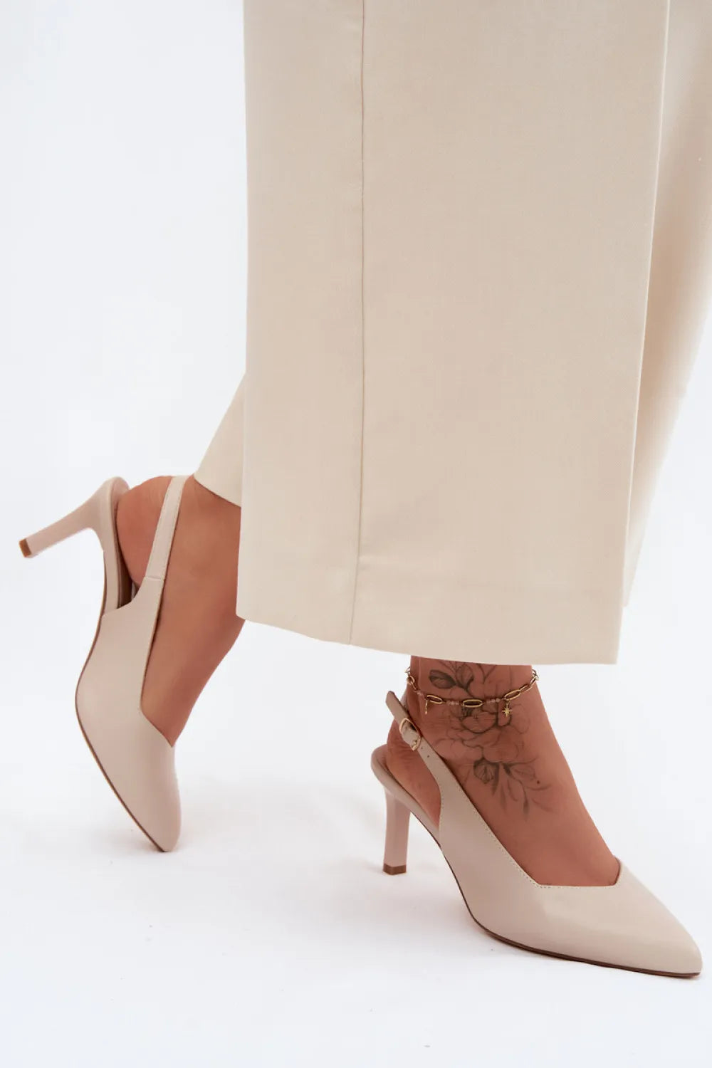 Basutės su kulnu, modelis 228112, Step in style
