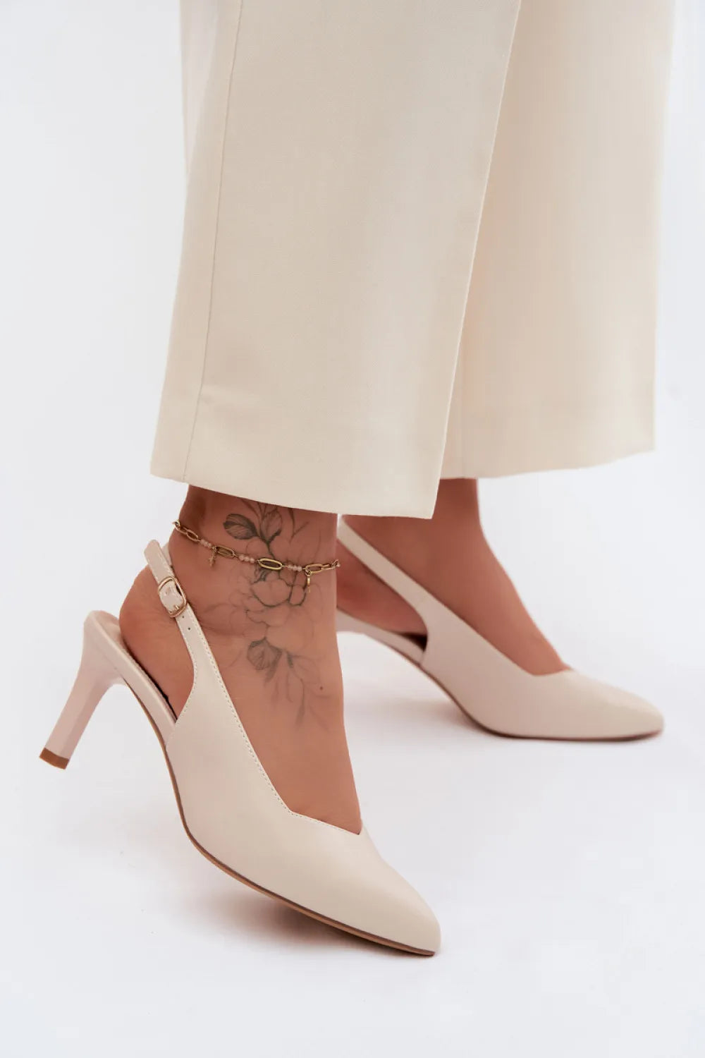 Basutės su kulnu, modelis 228112, Step in style