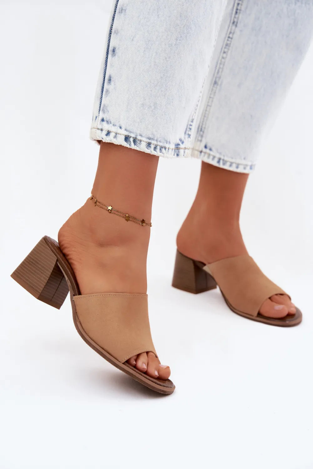 Basutės su kulnu, modelis 228365, Step in style