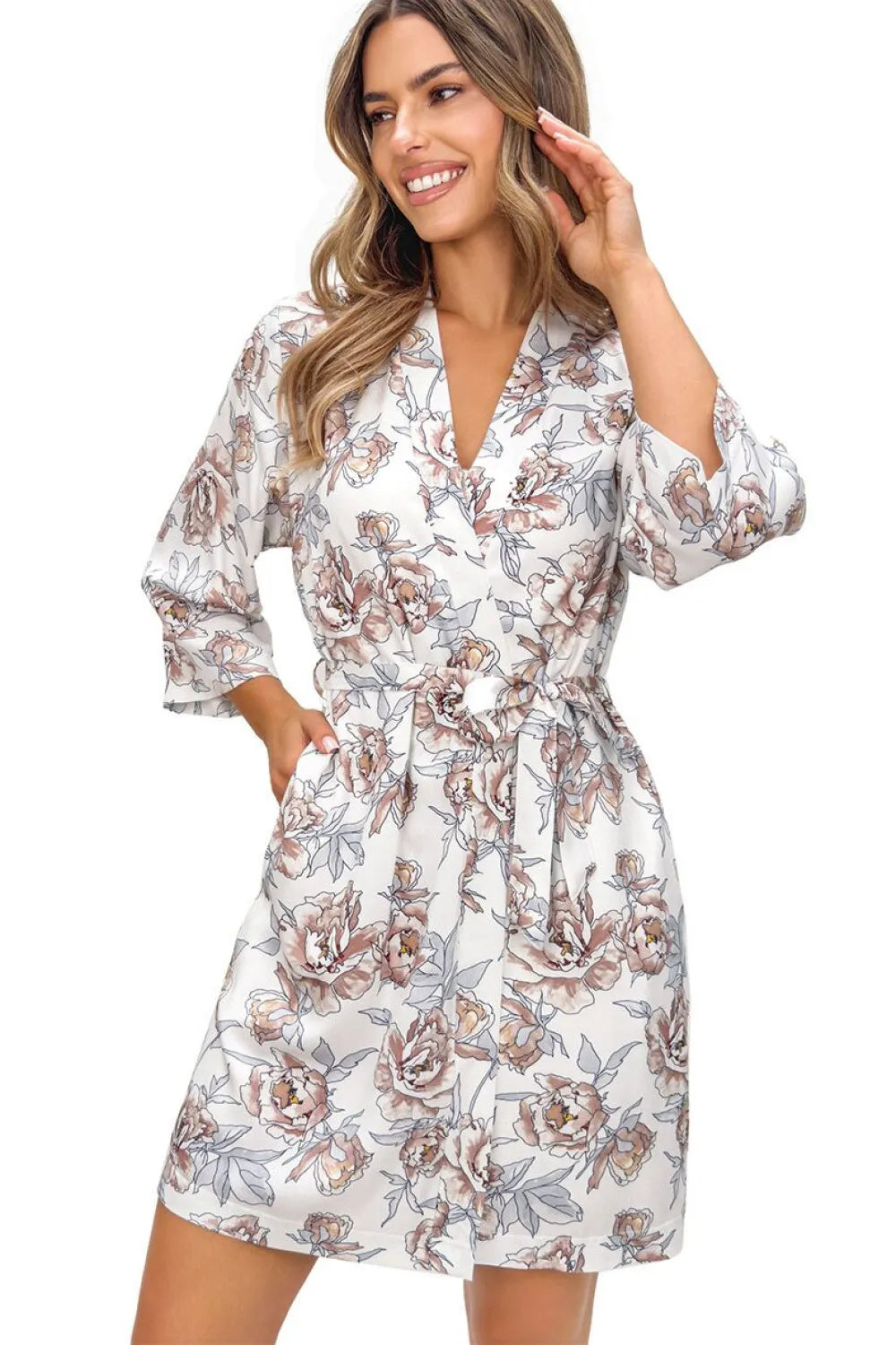 Trumpas chalatas, modelis 228613 Donna